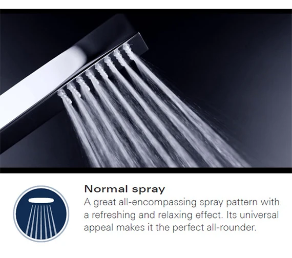 Grohe Euphoria Cube Stick Wall Holder Set 1 Chrome Spray Pattern 9 Grohe Euphoria Cube Stick Wall Holder Set 1 Chrome Spray Pattern - Image 7