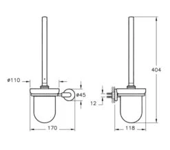 VitrA Minimax Toilet Brush Holder Chrome 7 VitrA Minimax Toilet Brush Holder Chrome -Shower Room M 2015 2 18 6 23 16 535