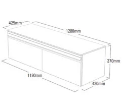 Roper Rhodes Pursuit 1200 X 370mm Wall Mounted Unit -Shower Room M 2015 3 19 7 16 28 81