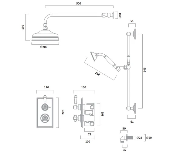 Tavistock Varsity Thermostatic Concealed Dual Function Shower Valve System Chrome 5 Tavistock Varsity Thermostatic Concealed Dual Function Shower Valve System Chrome - Image 3