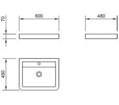 IMEX Flite White Wall Hung Double Drawer Unit And Basin 600mm 12 IMEX Flite White Wall Hung Double Drawer Unit And Basin 600mm -Shower Room M 2016 11 30 7 30 40 324 1