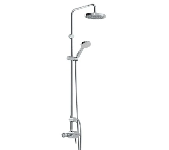 Bristan Prism Thermostatic Exposed Sequential Valve With Diverter And Chrome Riser Kit 4 Bristan Prism Thermostatic Exposed Sequential Valve With Diverter And Chrome Riser Kit - Image 2