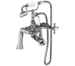 Burlington Stafford Chrome Deck Mounted Bath Shower Mixer Tap