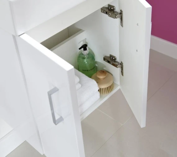 Nuie Mayford 450 X 320mm Wall Hung Gloss White Cabinet With Basin 7 Nuie Mayford 450 X 320mm Wall Hung Gloss White Cabinet With Basin - Image 5