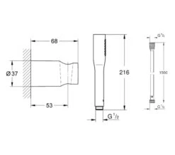 Grohe Essence New Wall Mount Chrome Bath Shower Mixer Tap With Kit -Shower Room M 2016 6 1 8 26 50 85
