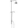Heritage Fixed Chrome Rigid Riser With Shower Head And Handset Kit -Shower Room M 2016 6 14 10 17 23 785
