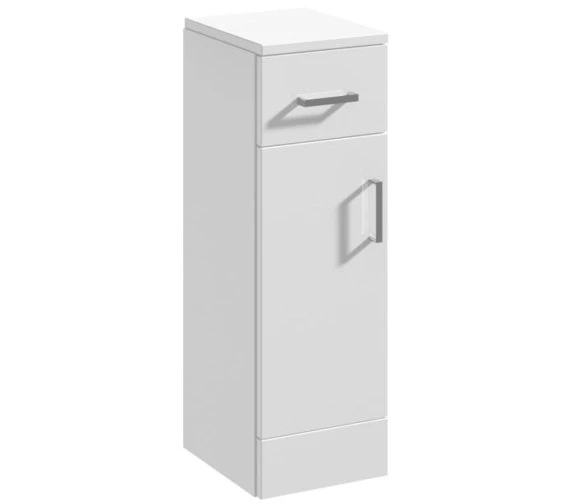 Nuie Mayford 250mm Wide Cupboard White Furniture Unit 6 Nuie Mayford 250mm Wide Cupboard White Furniture Unit - Image 4