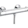 Nuie Thermostatic ABS Chrome Bar Shower Valve With Bottom Outlet 2 Nuie Thermostatic ABS Chrome Bar Shower Valve With Bottom Outlet -Shower Room M 2016 9 29 7 57 3 58