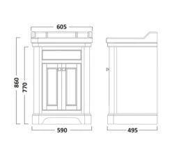 Tavistock Vitoria Freestanding Basin Unit 600mm -Shower Room M 2017 1 24 7 33 41 238