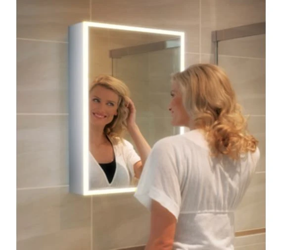 HIB Qubic 50 Single Door LED Aluminium Cabinet 500 X 700mm 3 HIB Qubic 50 Single Door LED Aluminium Cabinet 500 X 700mm