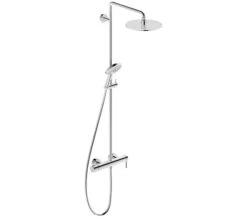 Duravit C.1 Chrome Manual Shower Valve With Rigid Riser And Handset