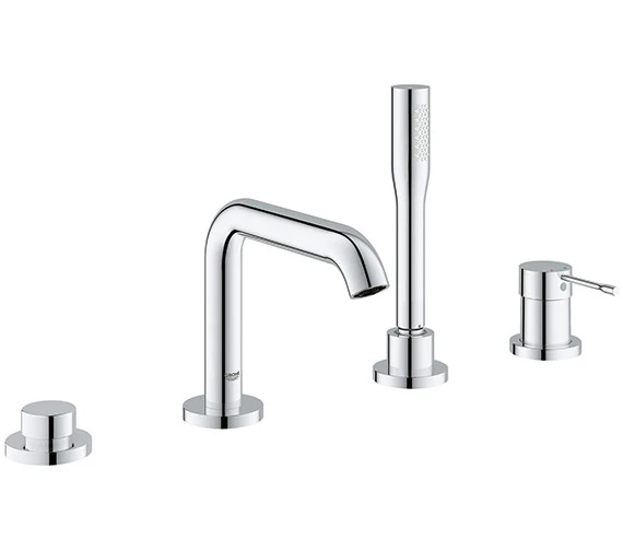 Grohe Essence New Single Lever 4 Hole Chrome Bath Combination 3 Grohe Essence New Single Lever 4 Hole Chrome Bath Combination