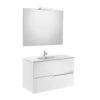 Roca Victoria-N Gloss White 800 X 565mm Vanity Unit Pack With Mirror And Spotlight -Shower Room M 2017 3 24 6 33 31 253
