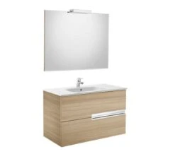 Roca Victoria-N Gloss White 800 X 565mm Vanity Unit Pack With Mirror And Spotlight -Shower Room M 2017 3 24 6 33 45 590