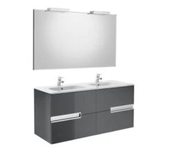 Roca Victoria-N 1200 X 565mm Vanity Unit Pack With Mirror And Spotlight -Shower Room M 2017 3 25 6 18 4 634