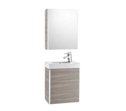 Roca Mini 450mm Vanity Unit With Basin And Mirror Cabinet