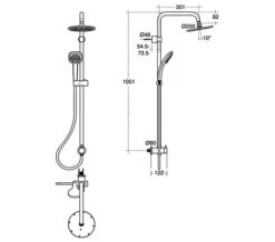 Ideal Standard Idealrain Chrome Dual Shower Kit For Built-In Shower Mixers -Shower Room M 2017 4 17 12 38 11 863