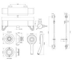 Triton Elina Chrome Bar Mixer Exposed Thermostatic Shower Valve With Riser Rail -Shower Room M 2017 4 18 7 33 26 562