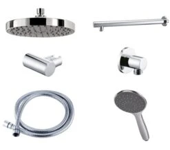 Triton Circular Dual Control Mixer Shower Combination Pack 1 - Chrome Finish