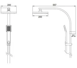 Crosswater Planet Shower Diverter With Fixed Head And Handset Kit Chrome -Shower Room M 2017 9 12 14 46 44 239