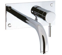 Crosswater Design 2 Hole Wall Mounted Chrome Bath Filler Tap