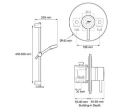Mira Element SLT Built-In Valve Thermostatic Mixer Shower Chrome -Shower Room M 2018 10 1 15 21 17 114