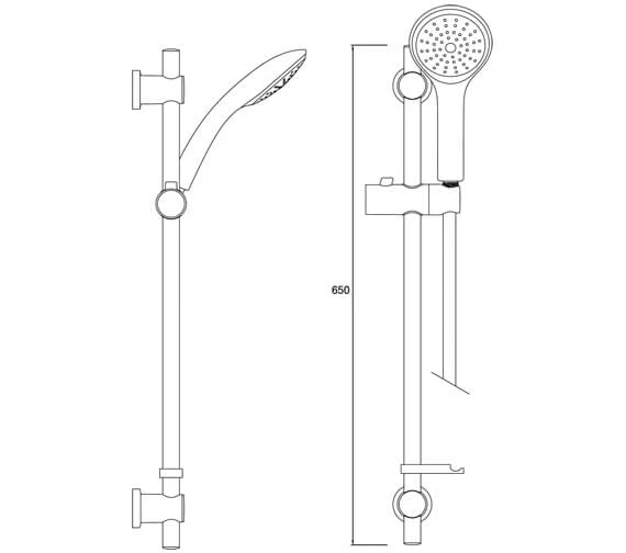 Bristan Chrome Shower Kit With Large Handset 5 Bristan Chrome Shower Kit With Large Handset - Image 3