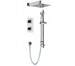 Bristan Cobalt Recessed Dual Control Chrome Shower Pack