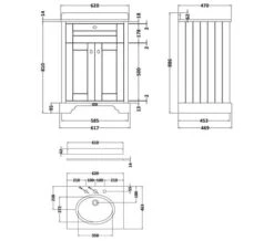 Hudson Reed Old London Floor Standing Vanity Unit And Basin With Marble Worktop -Shower Room M 2018 12 13 10 43 11 326