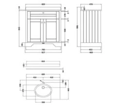 Hudson Reed Old London Floor Standing Vanity Unit And Basin With Marble Worktop -Shower Room M 2018 12 13 10 43 28 48