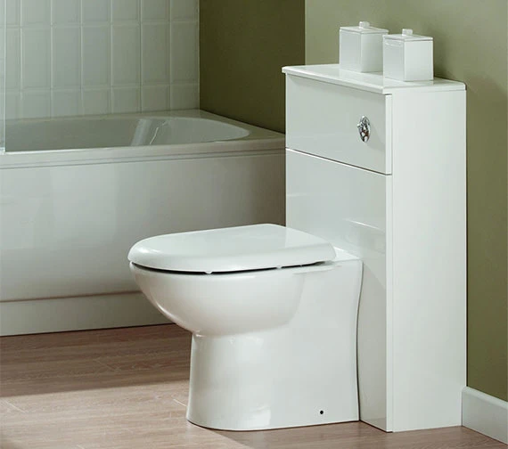 Essential Alaska 500 X 300mm White Back To Wall WC Furniture Unit 3 Essential Alaska 500 X 300mm White Back To Wall WC Furniture Unit