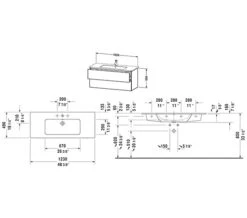 Duravit L-Cube Wall Mounted 2 Drawer Vanity Unit For Me-By-Starck Basin 27 Duravit L-Cube Wall Mounted 2 Drawer Vanity Unit For Me-By-Starck Basin -Shower Room M 2018 3 1 7 25 53 654