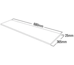 Roper Rhodes Hampton 680mm Wide Strata Solid Surface Worktop -Shower Room M 2018 5 26 7 9 19 255