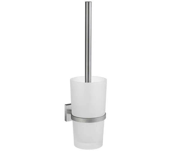 Smedbo House Toilet Brush With Frosted Glass Container 6 Smedbo House Toilet Brush With Frosted Glass Container - Image 4
