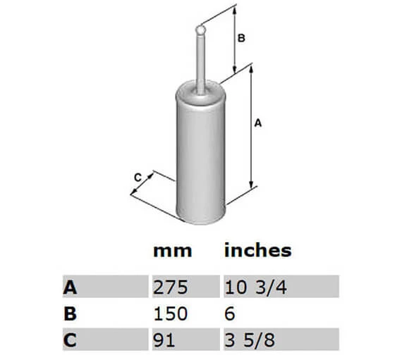 Smedbo Villa Freestanding Toilet Brush 5 Smedbo Villa Freestanding Toilet Brush - Image 3