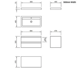 IMEX Flite White Wall Hung Double Drawer Unit And Basin 600mm 14 IMEX Flite White Wall Hung Double Drawer Unit And Basin 600mm -Shower Room M 2018 6 13 11 1 41 491