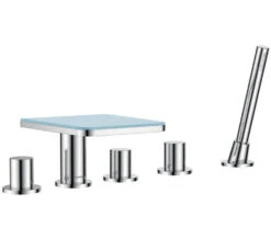 Flova Annecy Diamond Chrome Finish Bath Shower Mixer Tap With Handset And Hose -Shower Room M 2018 6 27 6 51 18 595