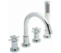 Hudson Reed Tec 4 Hole Bath Mixer Tap With Shower Kit -Shower Room M 2018 6 28 14 8 21 881