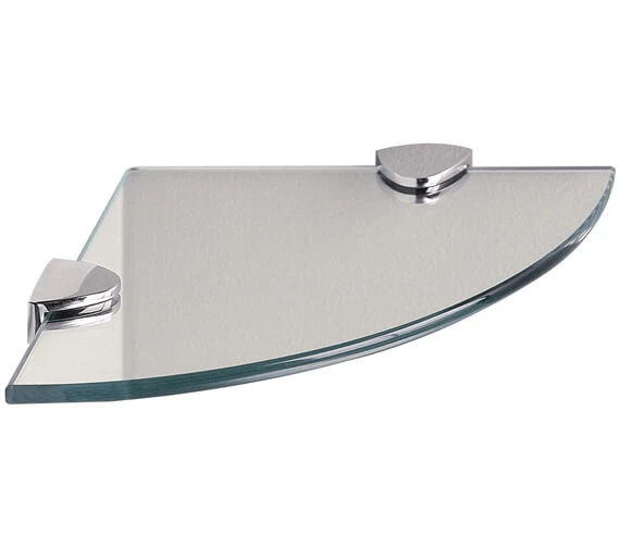 Miller Classic 200mm Clear Glass Corner Shelf 4 Miller Classic 200mm Clear Glass Corner Shelf - Image 2