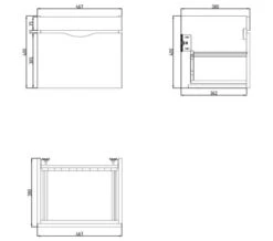 Saneux Indigo Wall Mounted 1 Drawer Unit 16 Saneux Indigo Wall Mounted 1 Drawer Unit -Shower Room M 2018 8 27 14 13 25 419