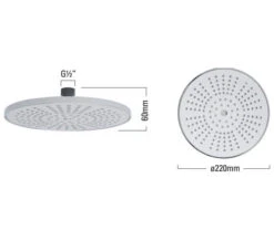 Roper Rhodes 220mm Round Shower Head Chrome -Shower Room M 2018 8 6 6 34 18 698