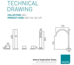 Vado Geo Chrome 5 Hole Bath Shower Mixer Tap With Kit -Shower Room M 2018 9 12 11 40 21 782