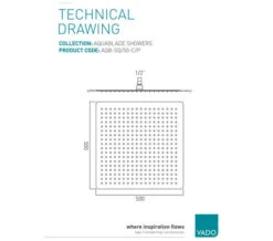 Vado Aquablade Single Function Square Slimline Shower Head -Shower Room M 2018 9 12 7 55 46 962