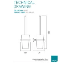 Vado Level Wall Mounted Chrome Toilet Cleaning Set 7 Vado Level Wall Mounted Chrome Toilet Cleaning Set -Shower Room M 2018 9 12 8 8 20 386
