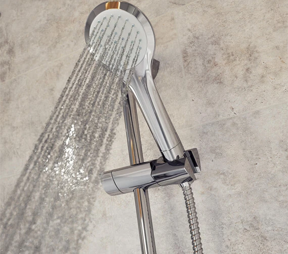 Bristan Acute Thermostatic Surface Mounted Shower Valve With Adjustable Riser Rail 3 Bristan Acute Thermostatic Surface Mounted Shower Valve With Adjustable Riser Rail