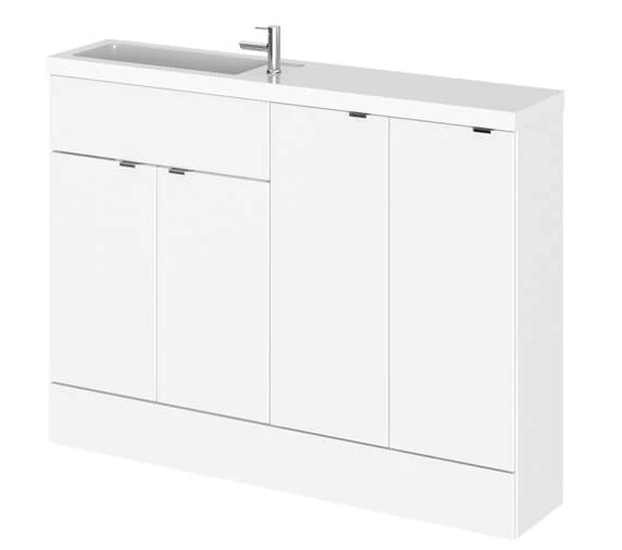 Hudson Reed Fusion 1200mm Compact Furniture Pack - Vanity And 2 Base Unit With Basin 3 Hudson Reed Fusion 1200mm Compact Furniture Pack - Vanity And 2 Base Unit With Basin