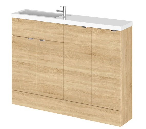Hudson Reed Fusion 1200mm Compact Furniture Pack - Vanity And 2 Base Unit With Basin 5 Hudson Reed Fusion 1200mm Compact Furniture Pack - Vanity And 2 Base Unit With Basin - Image 3