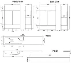 Hudson Reed Fusion 1200mm Compact Furniture Pack - Vanity And 2 Base Unit With Basin 18 Hudson Reed Fusion 1200mm Compact Furniture Pack - Vanity And 2 Base Unit With Basin -Shower Room M 2019 1 28 12 22 52 65