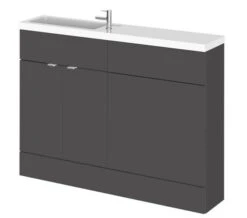 Hudson Reed Fusion 1200mm Compact Furniture Pack - Vanity And WC Unit With Basin -Shower Room M 2019 1 28 9 4 37 40