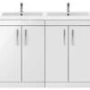 Nuie Athena 1200mm Wide Floor Standing 4 Door Cabinet And Double Basin -Shower Room M 2019 2 13 9 59 55 145